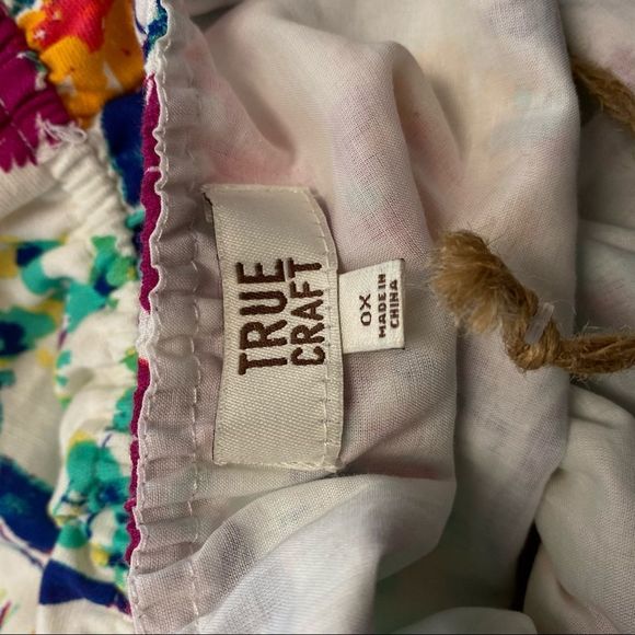 Womens 0X TRUE CRAFT Floral The Aloha Atlas Ivory Curvy Sundress - Picture 7 of 7